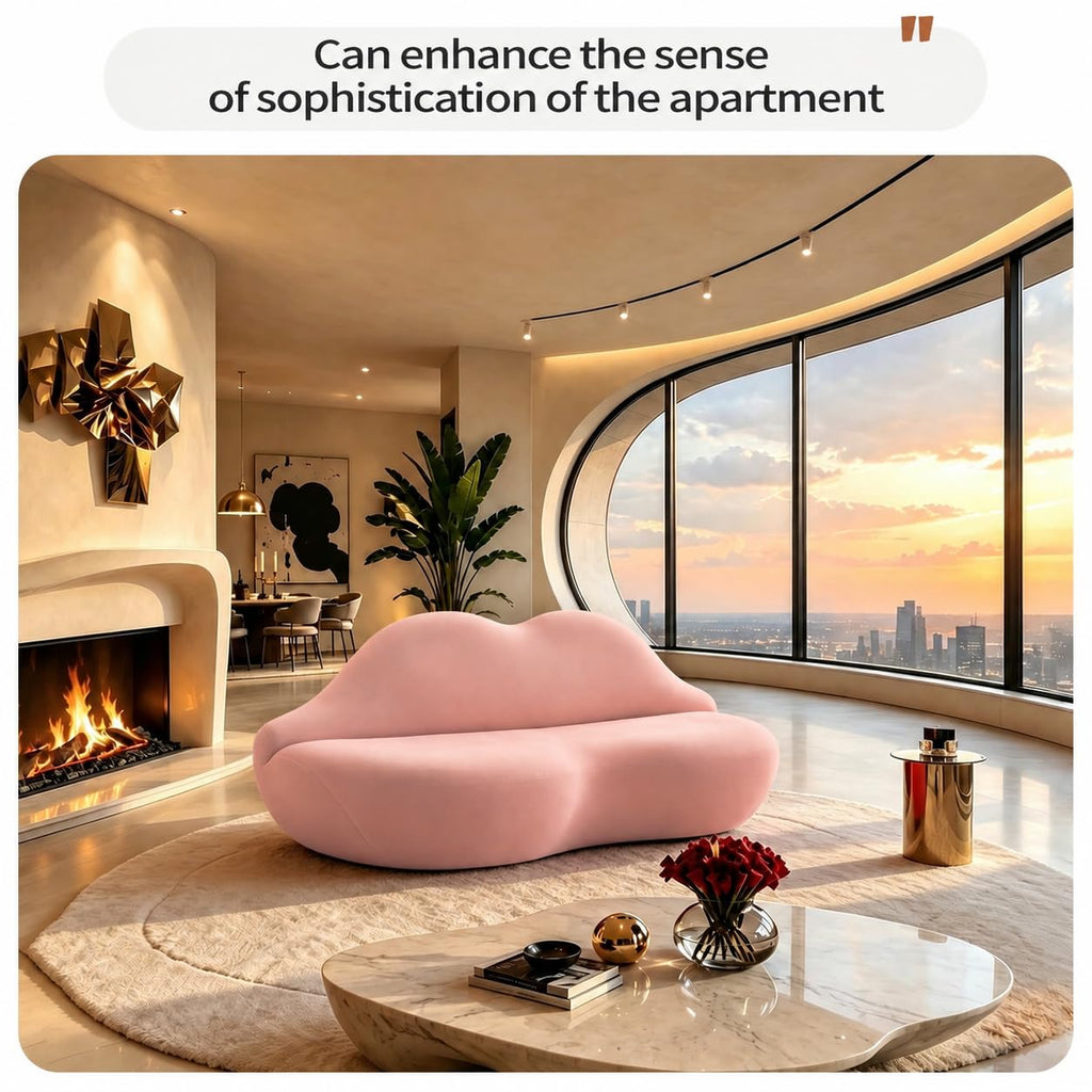 Red Lip Sofa Beauty Salon Clothing Store Rest Area Reception Alien Internet