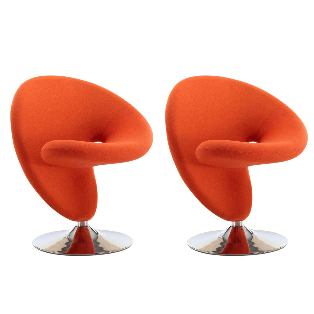 Manhattan Comfort Curl Swivel Accent Chair