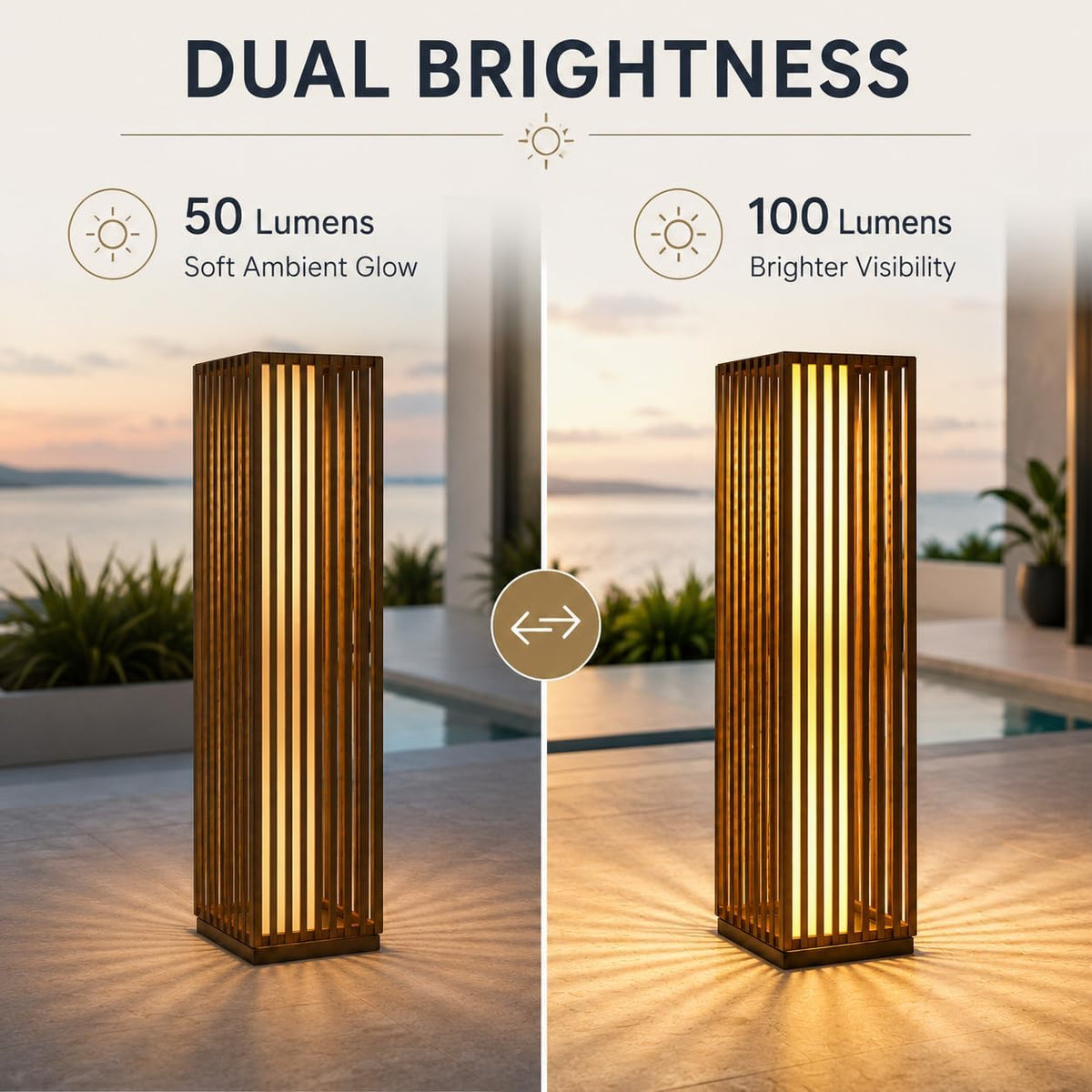 Solar Yard Slim Solar Outdoor Floor Lamp