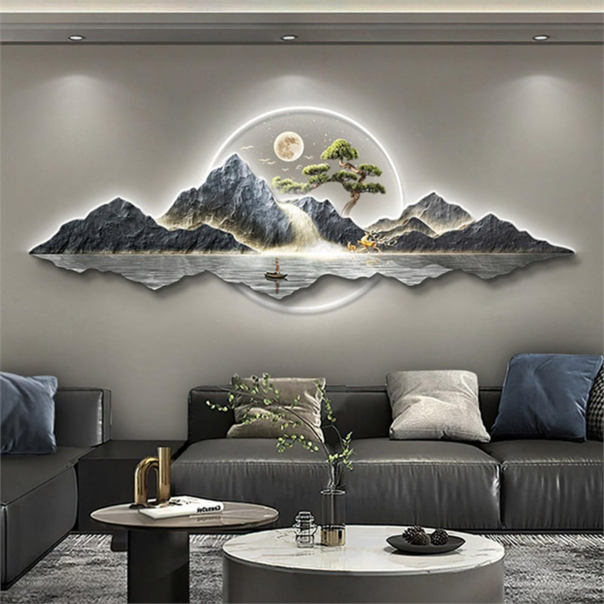 Large Plug-In LED Wall Art with Remote
