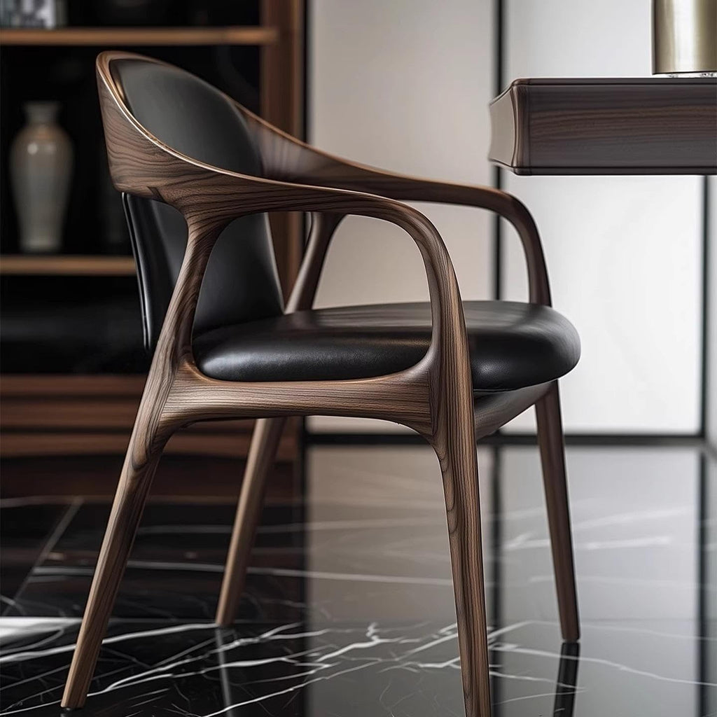 Modern Walnut Dining Chair