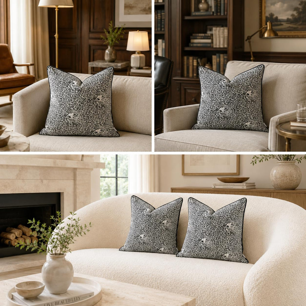 Velvet Animal Print Pillow Cover