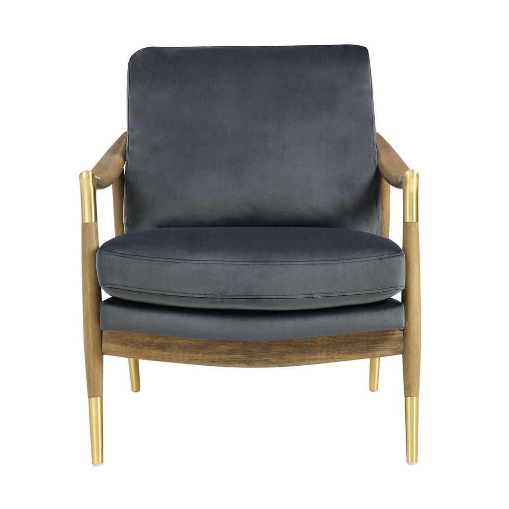 Modway Langford Stain-Resistant Performance Velvet Armchair – Mid Century Modern