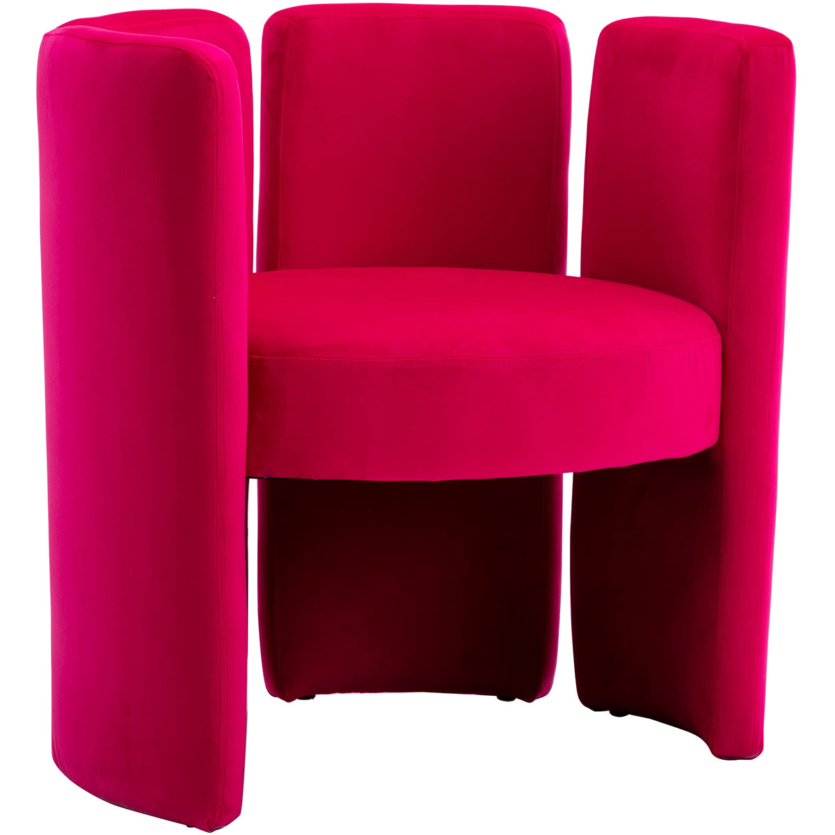 chairus Modern Accent Chair, Unique Velvet Barrel Reading Chair, Green