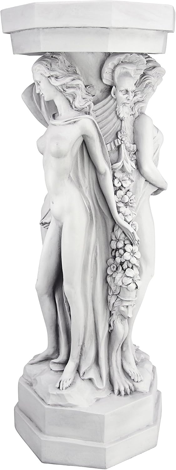 Design Toscano Column of Maenads Women Indoor/Outdoor Sculptural Display Pedestal