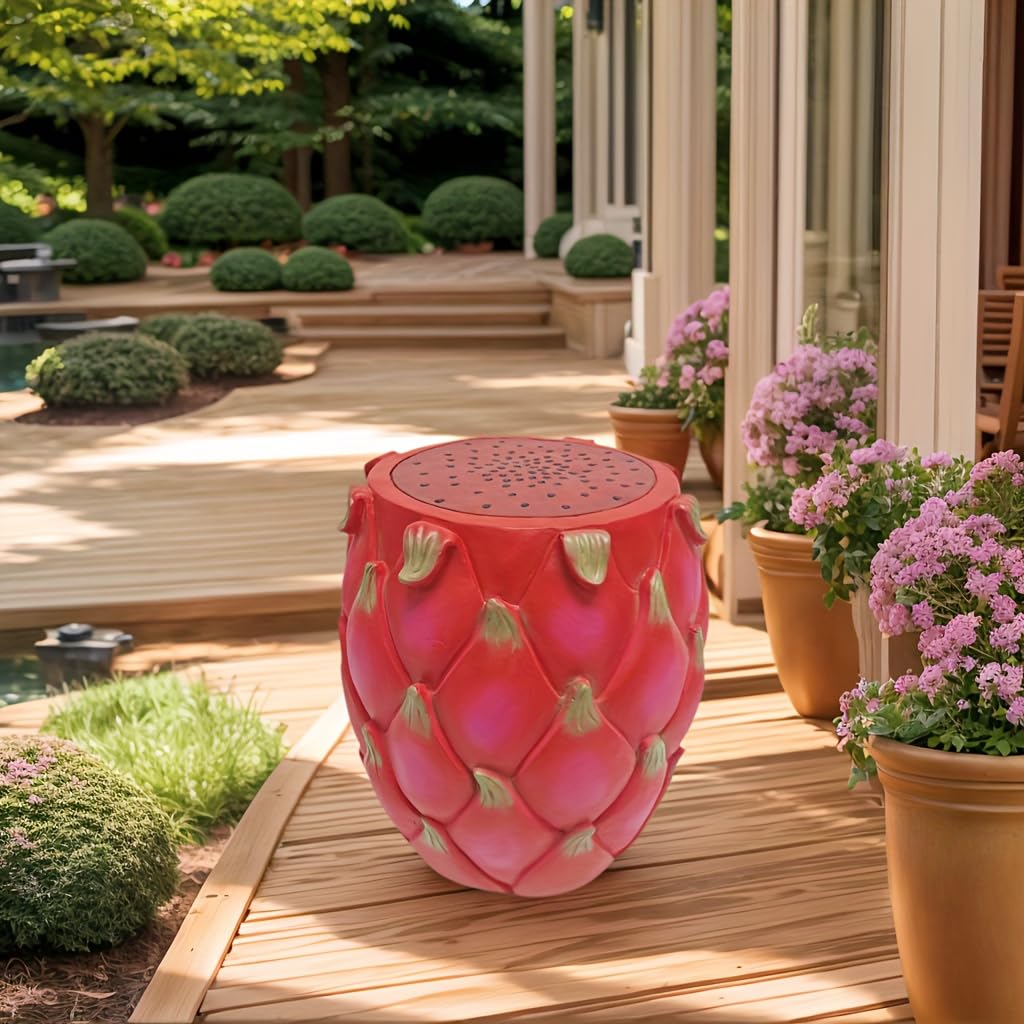 Fruit-Inspired Stool,End Table:Multi-Functional Furniture–as Seating,Stylish Side Table,Home Decor Plant Stand (Yellow Lemon, Inches, 14.17, Inches, 12.60, Inches, 12.60)