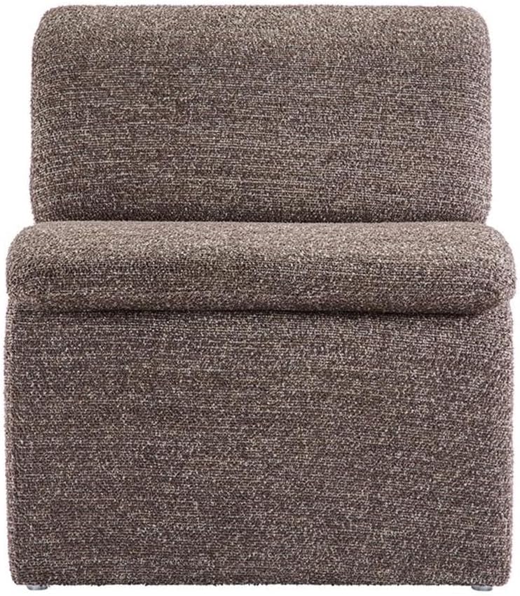 MAKLAINE Boucle Upholstered Armless Accent Chair