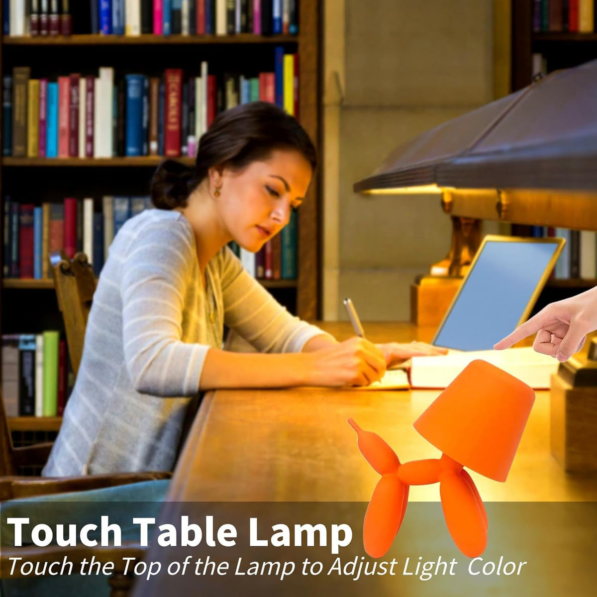 Bedside Touch Control Table Lamp LED Desk Lamp 3 Way Dimmable Modern Night Light for Home Living Room Office Decor