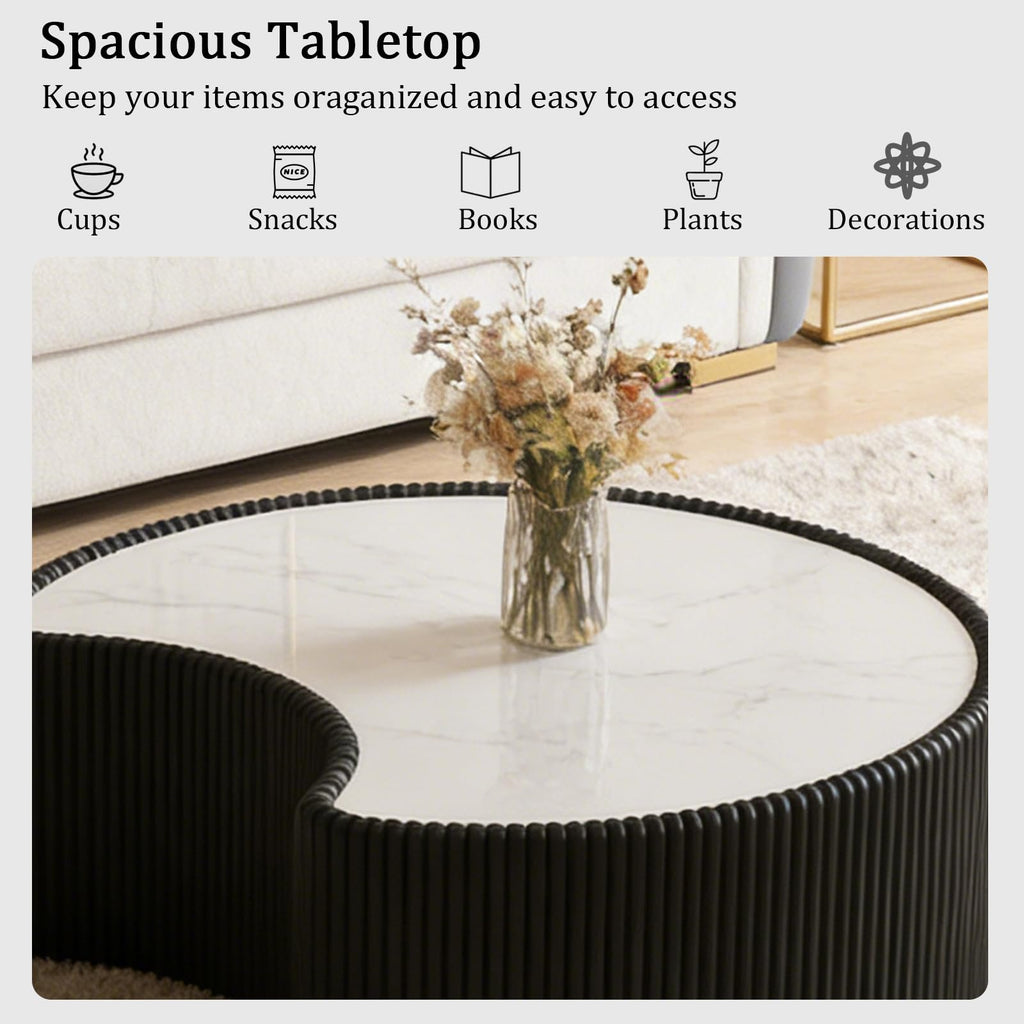 Black Drum Nesting Coffee Table Set