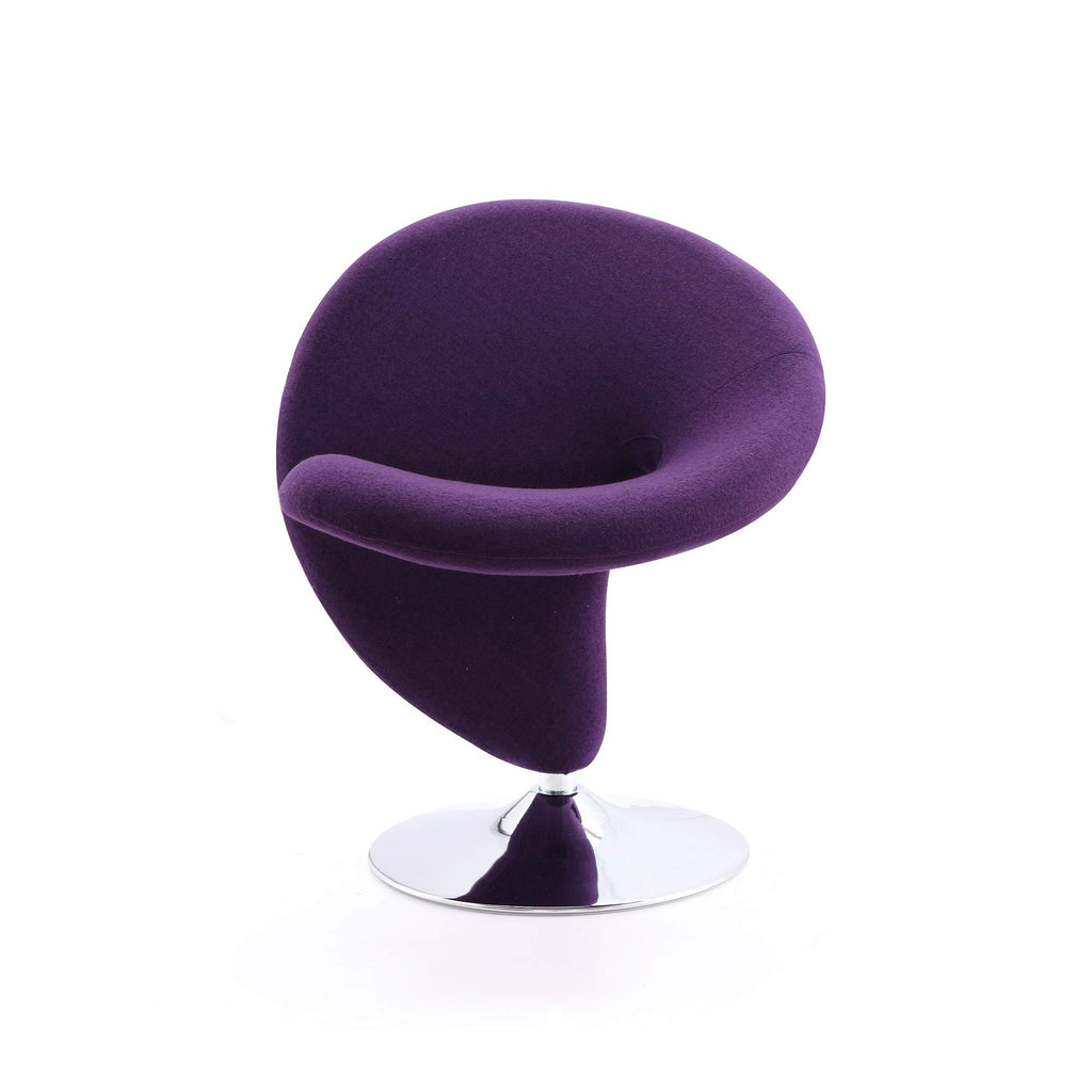 Manhattan Comfort Curl Swivel Accent Chair