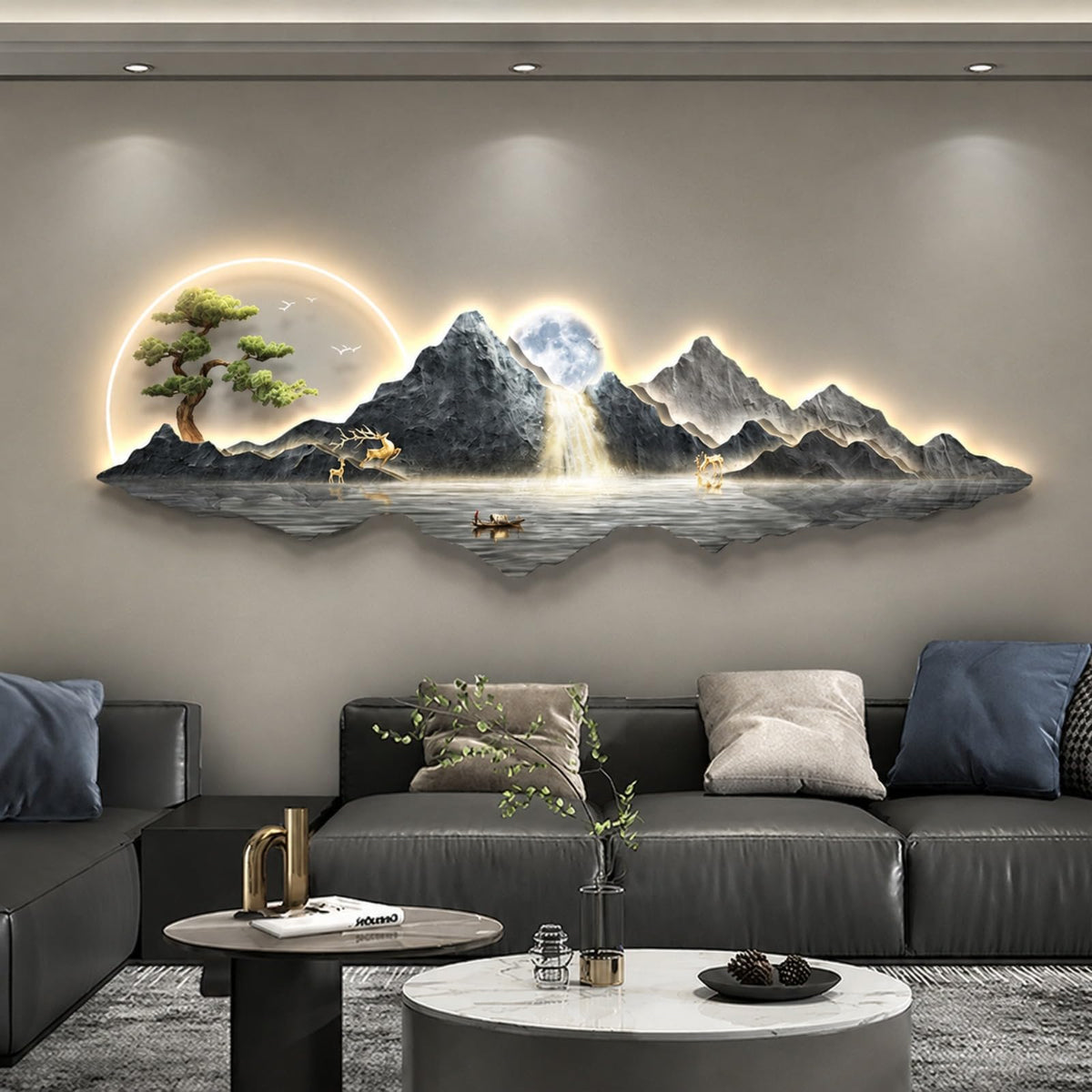 Large Plug-In LED Wall Art with Remote