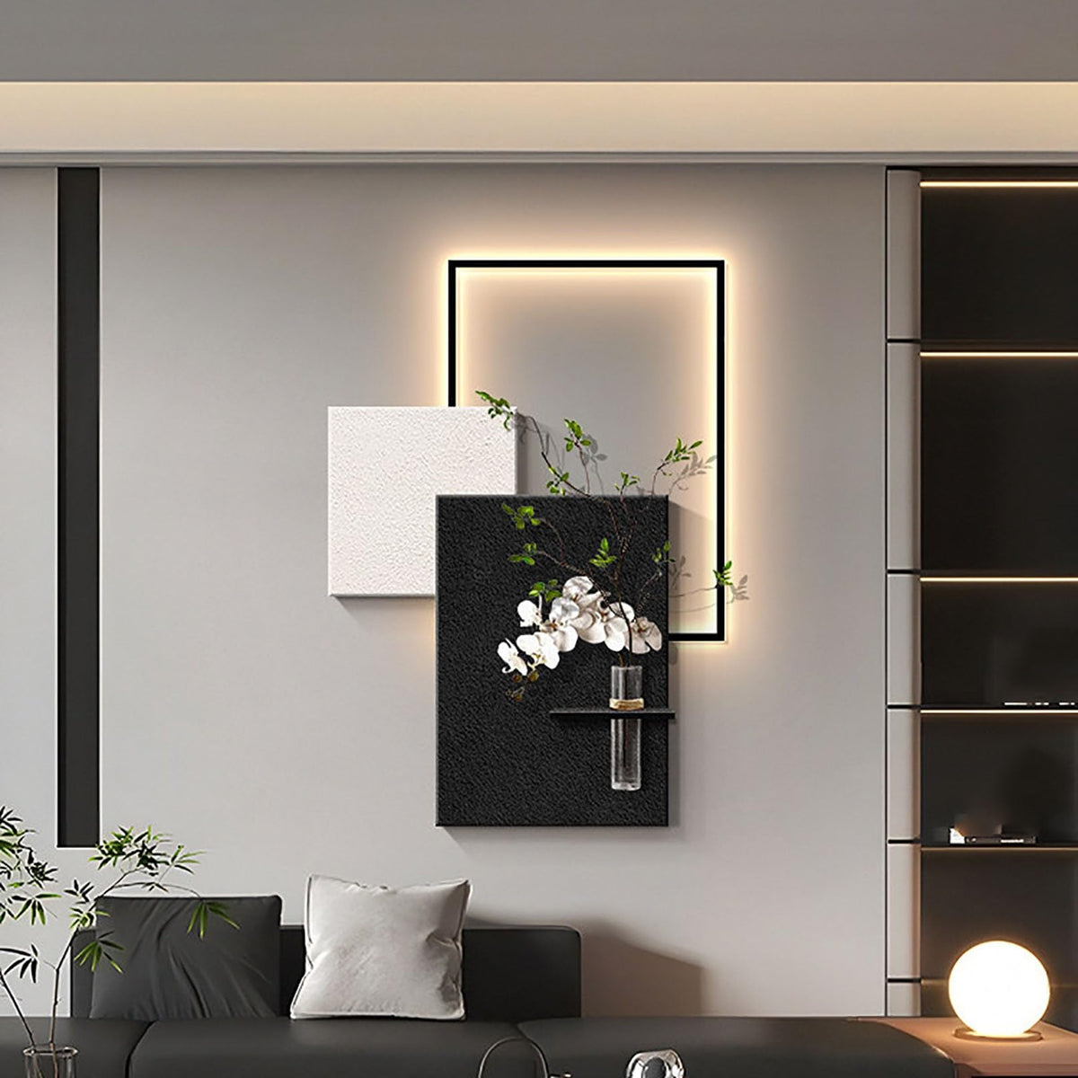 3D Sandstone LED Wall Art