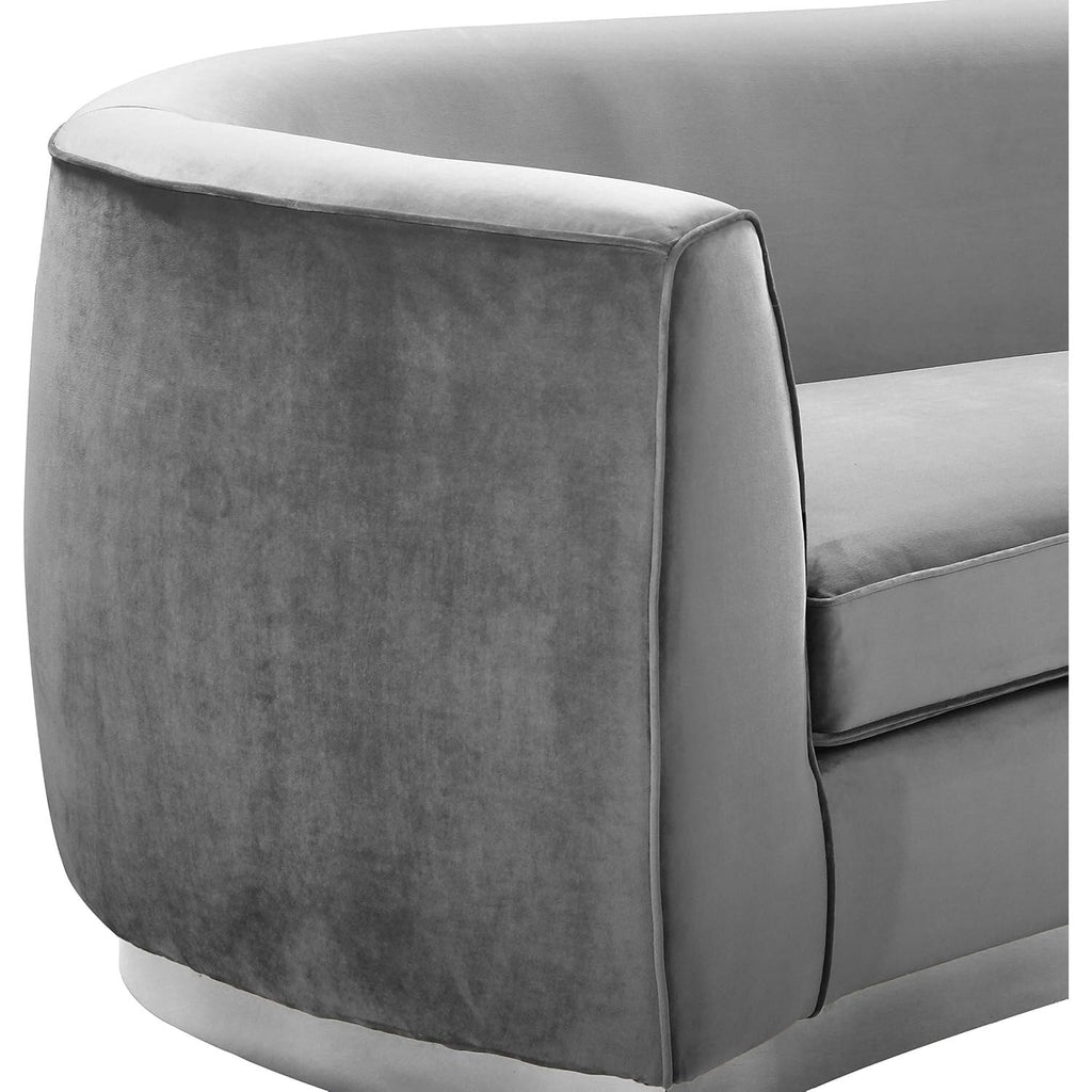 Maykoosh Velvet Accent Chair - Modern Living Room Upholstered Seating with Steel