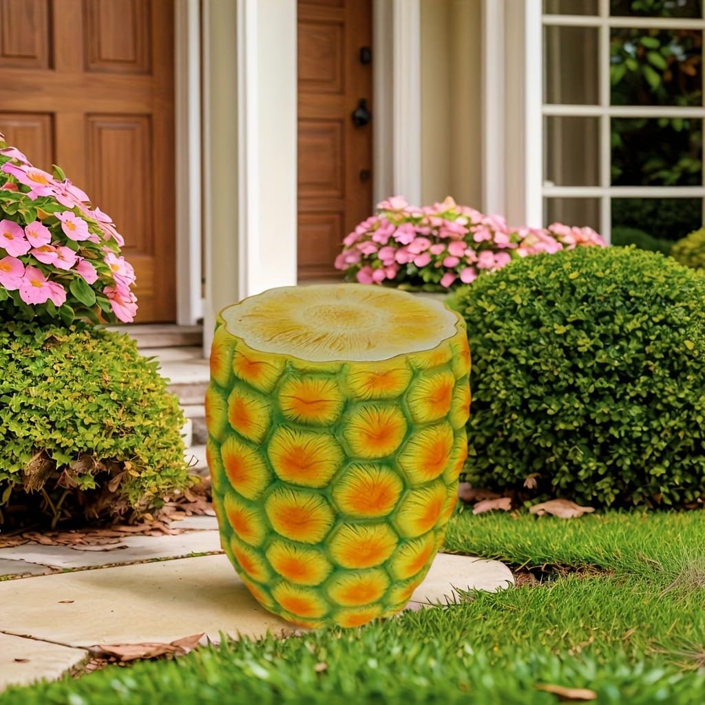Fruit-Inspired Stool,End Table:Multi-Functional Furniture–as Seating,Stylish Side Table,Home Decor Plant Stand (Yellow Lemon, Inches, 14.17, Inches, 12.60, Inches, 12.60)