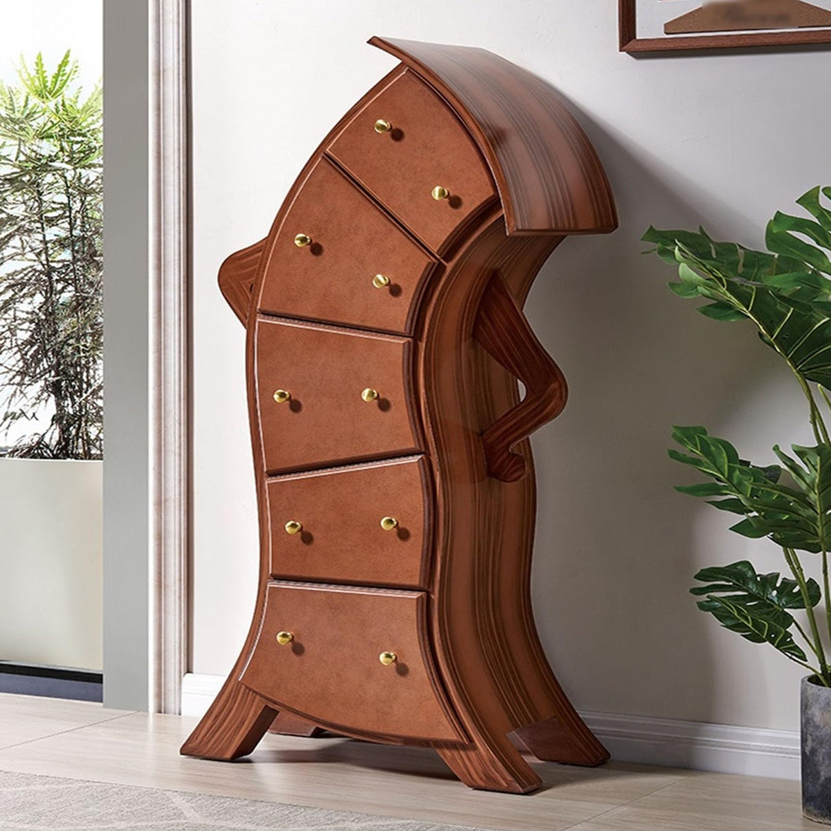 Bedroom Cabinet Creative Chest of Drawers Bedroom Storage Cabinet Decorative Shaped(02)