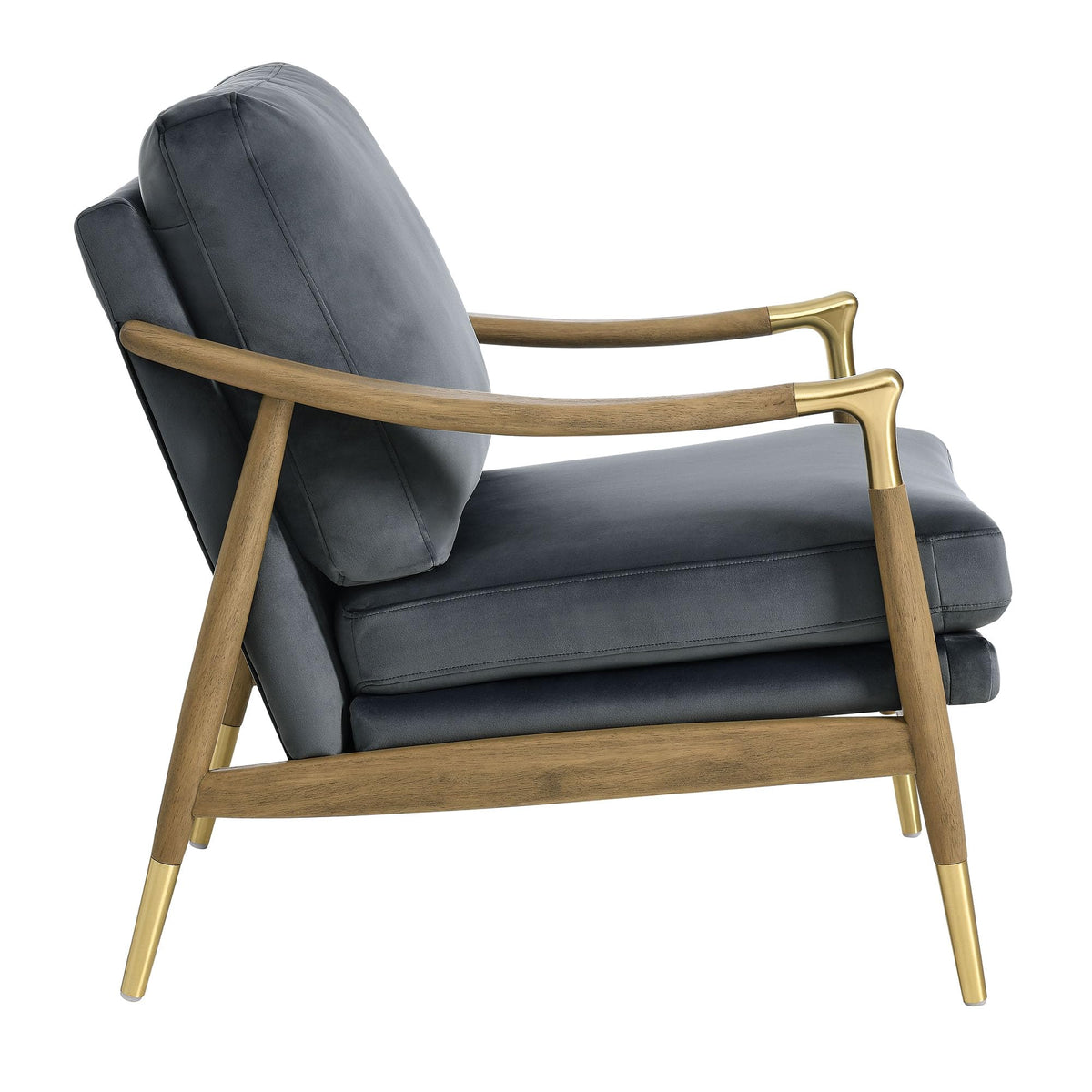 Modway Langford Stain-Resistant Performance Velvet Armchair – Mid Century Modern