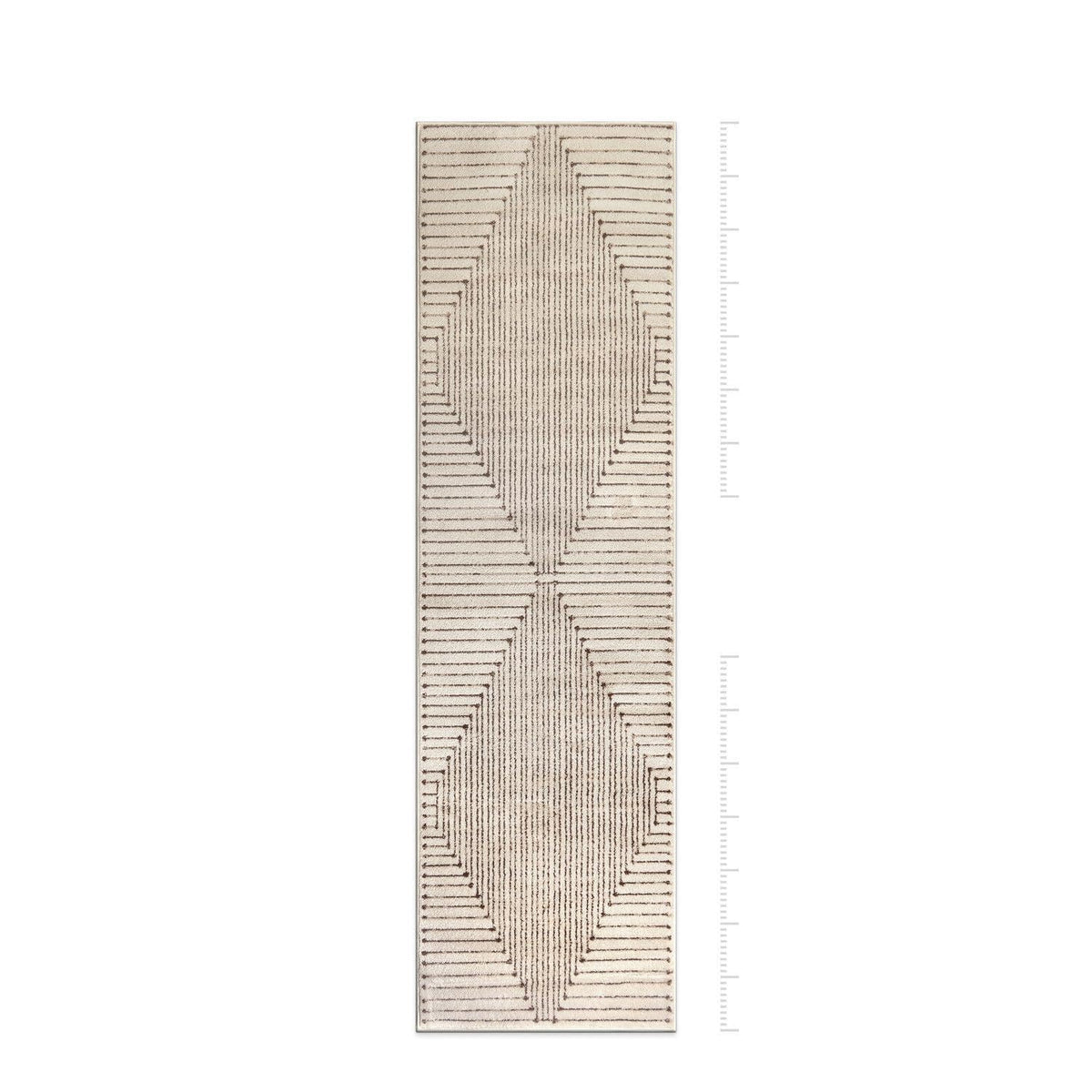 Rugshop Contemporary Bohemian Stripe Area Rug 7'10" x 10' Black