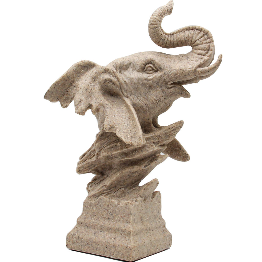 H&W Sandstone Lion Statue, The King of Beast, Collectible Figurines, Golden