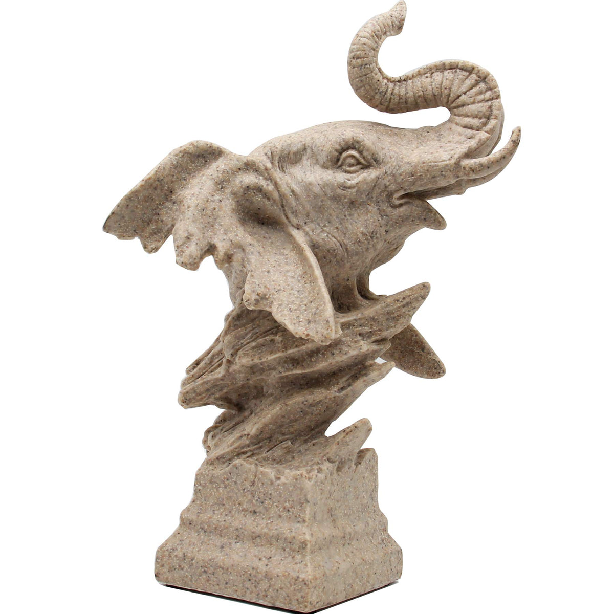 H&W Sandstone Lion Statue, The King of Beast, Collectible Figurines, Golden