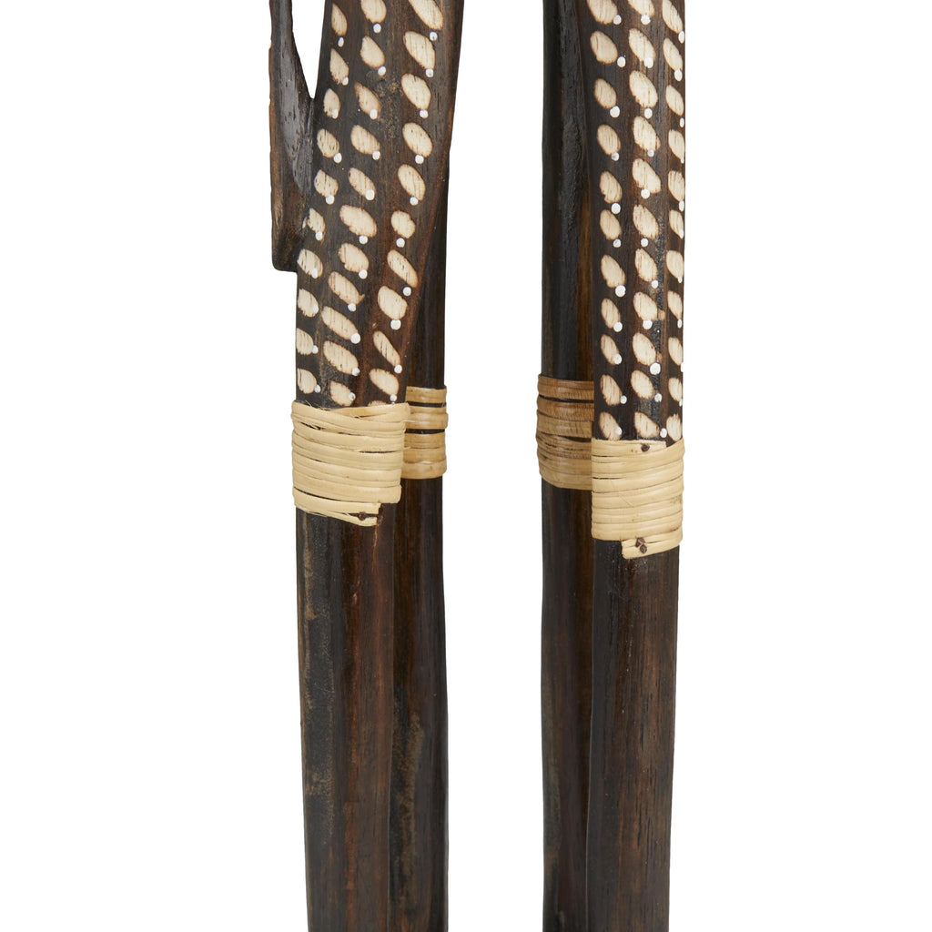 Deco 79 Wood Giraffe Sculpture, Sculpture 11" x 6" x 47", Brown