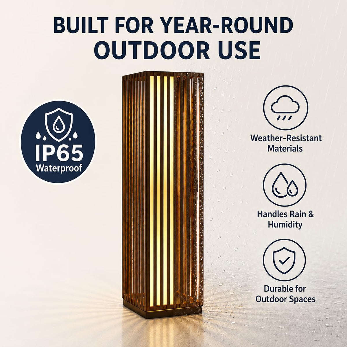 Solar Yard Slim Solar Outdoor Floor Lamp