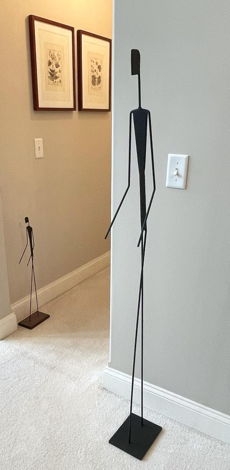 Tall Minimalist Metal Figure Sculpture