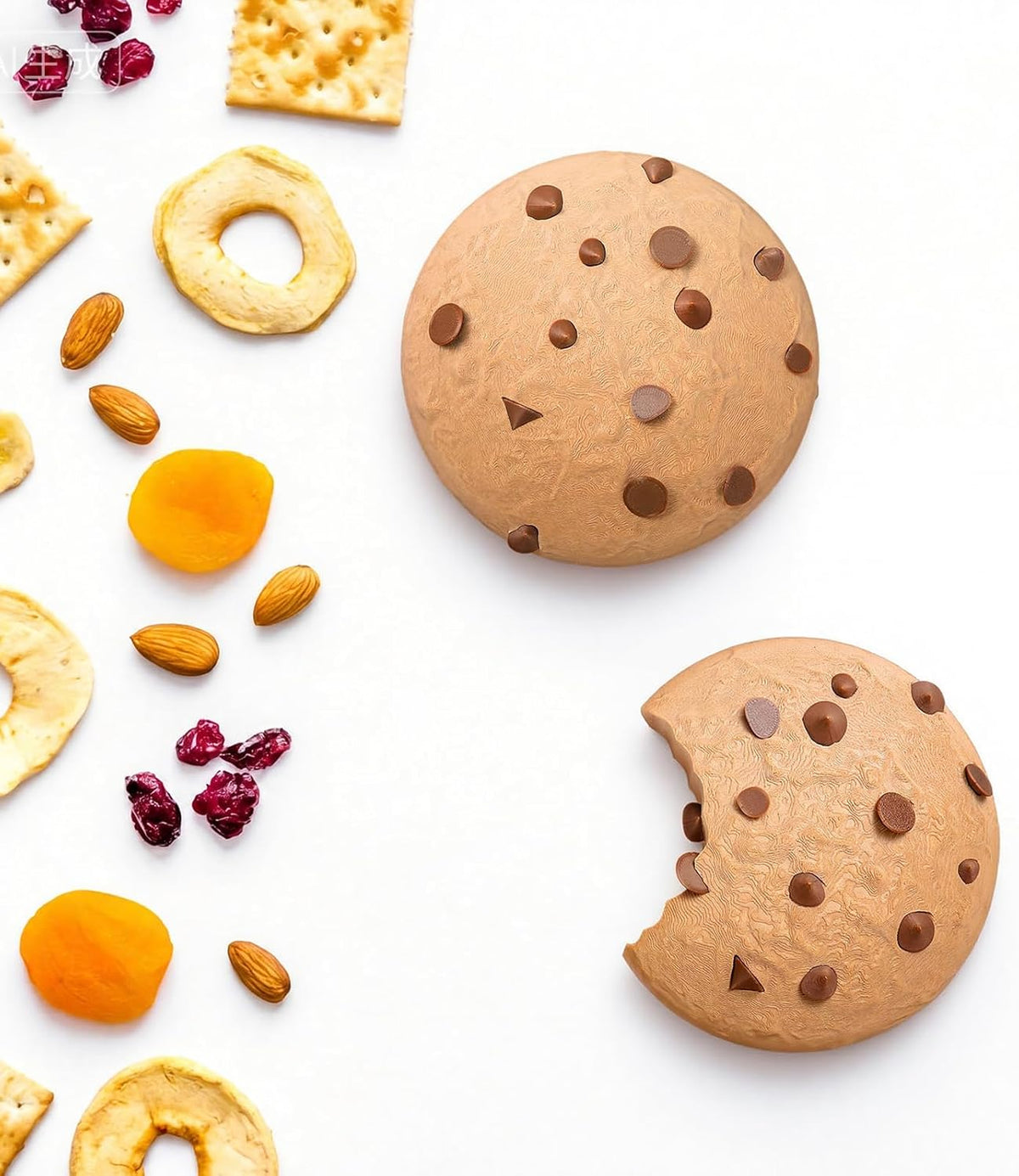 Chocolate Chip Cookie 3D Wall Art, Set of Two