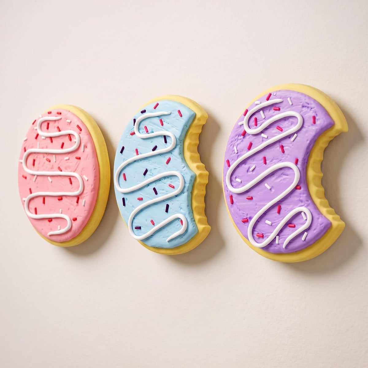 Three-Dimensional Sprinkle Cookie Wall Art Set