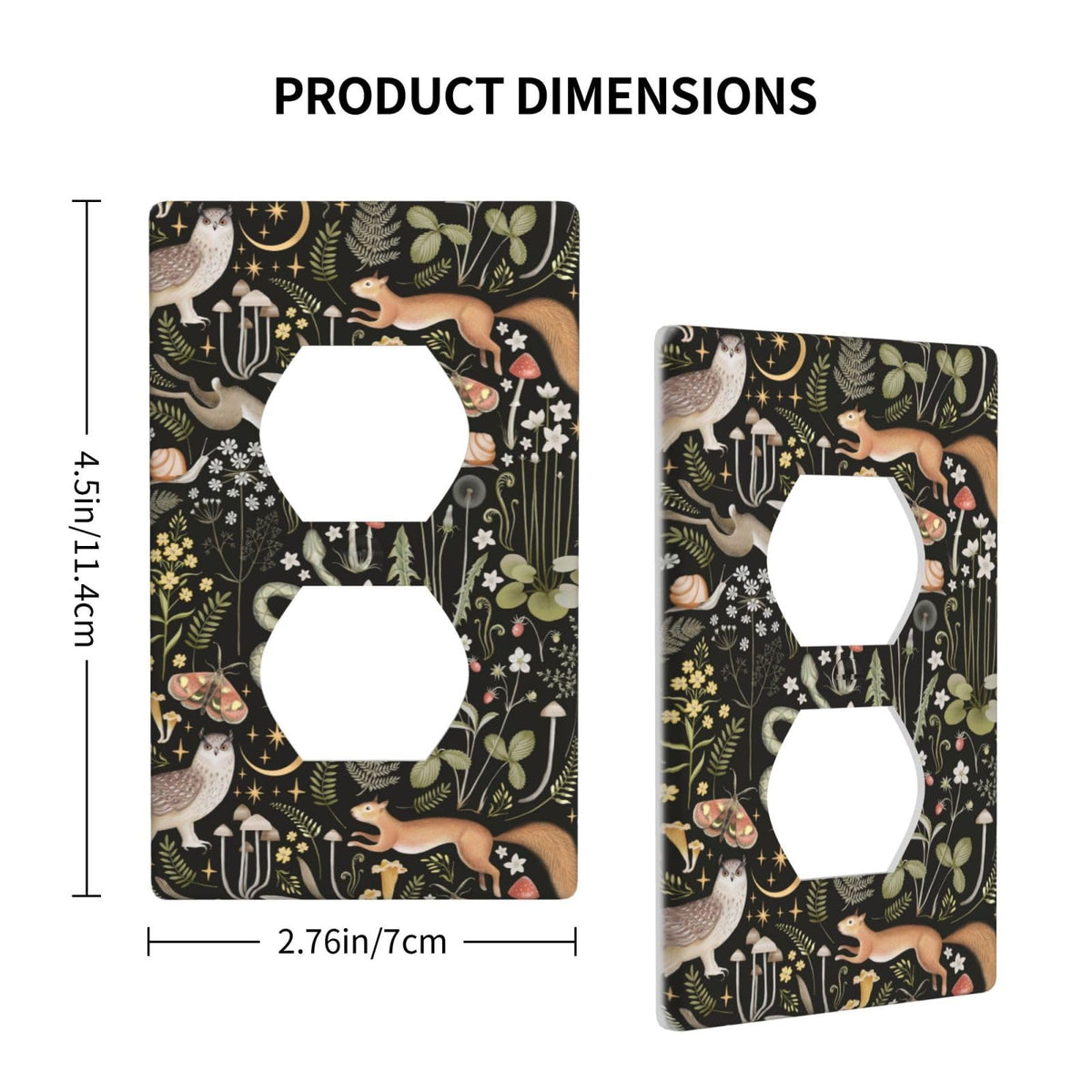 Cartoon Ice Cream Cone With Dripping White Glaze And Wafer Decor Print Light Switch Plate Cover Plastic Wall Plates (Single Gang Electrical Switch Duplex Outlet Cover)