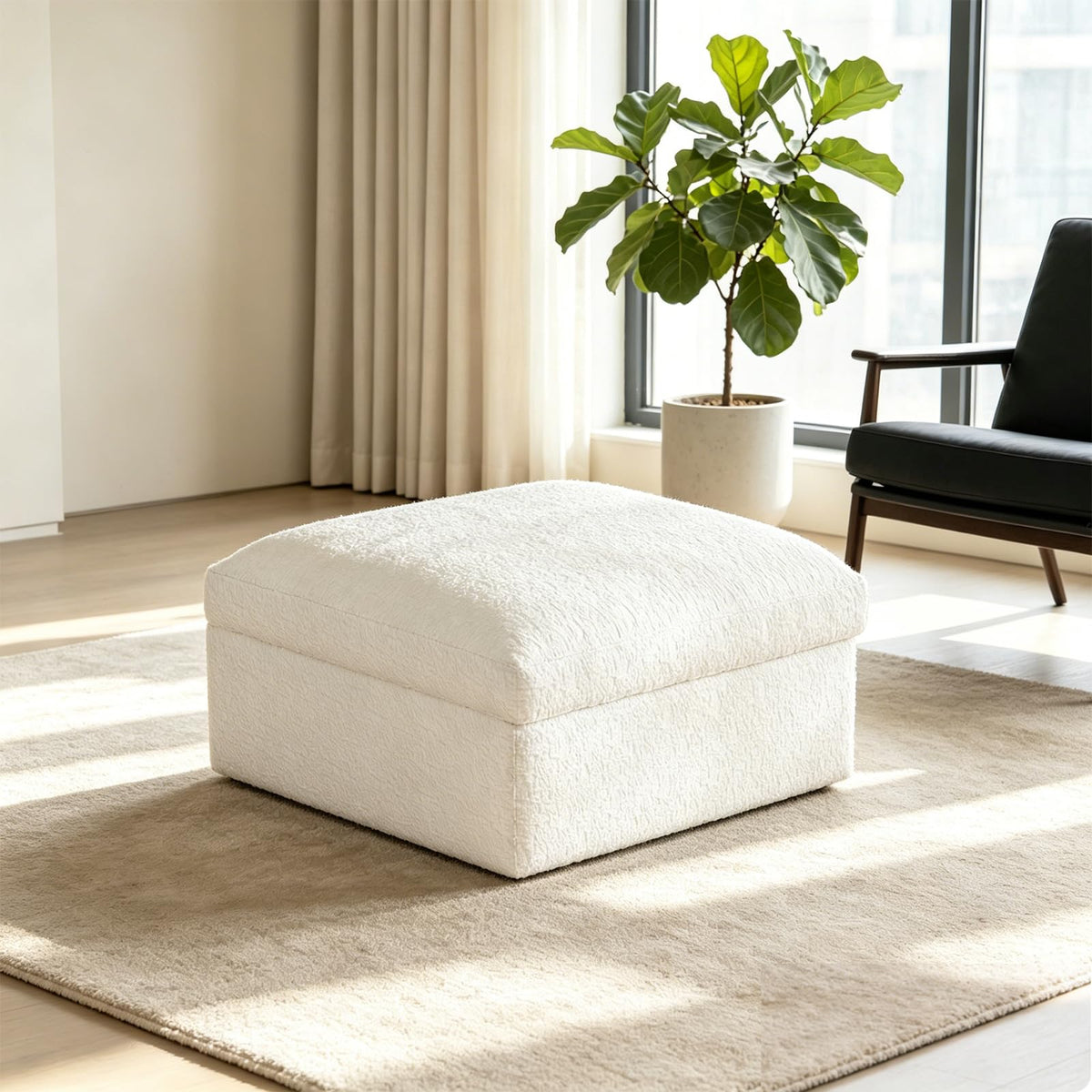 106" Modular Corduroy Cloud Sectional Sofa