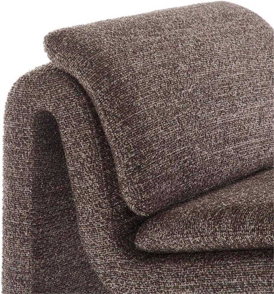 MAKLAINE Boucle Upholstered Armless Accent Chair
