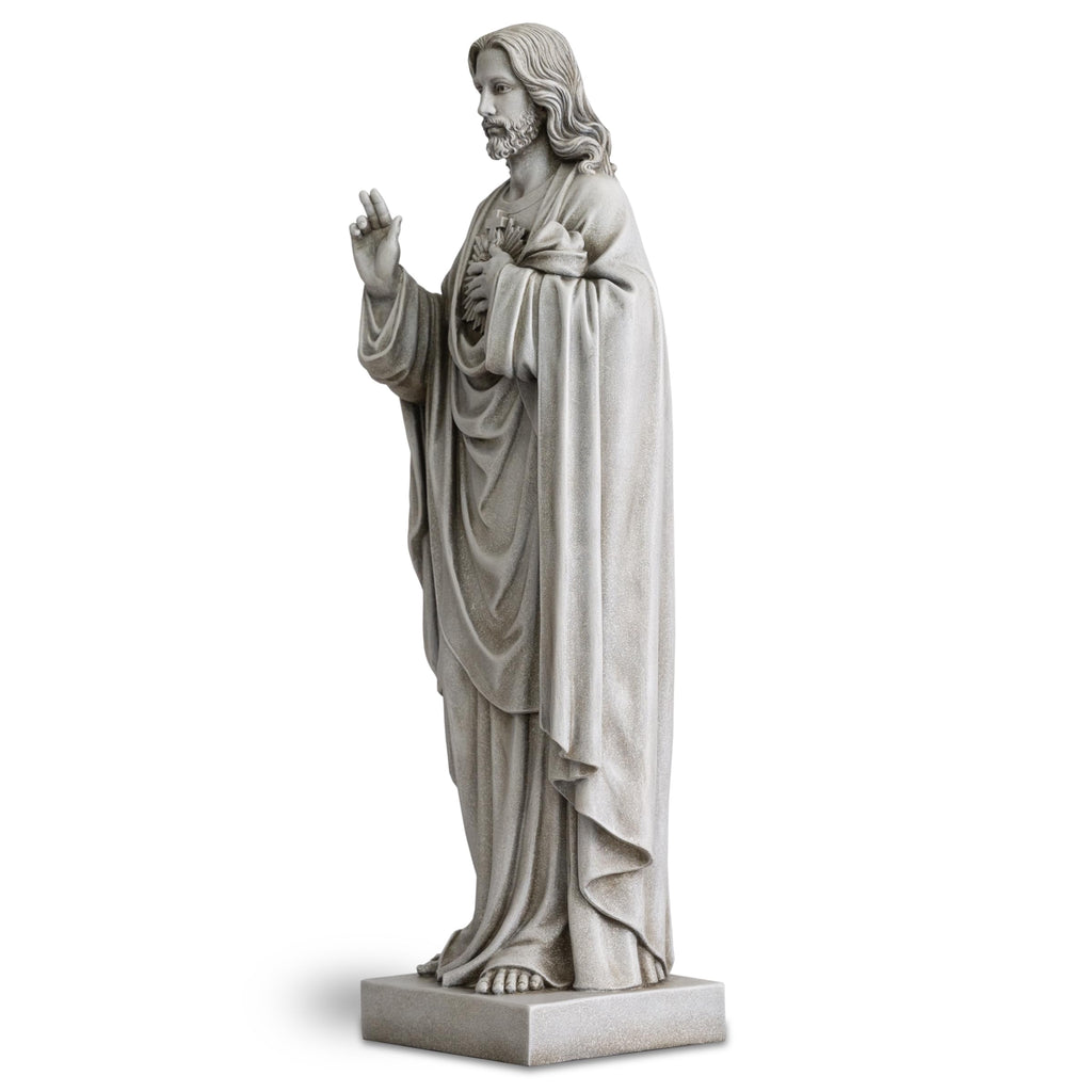 DevotedWalls 24.75-inch Large Sacred Heart of Jesus Statue