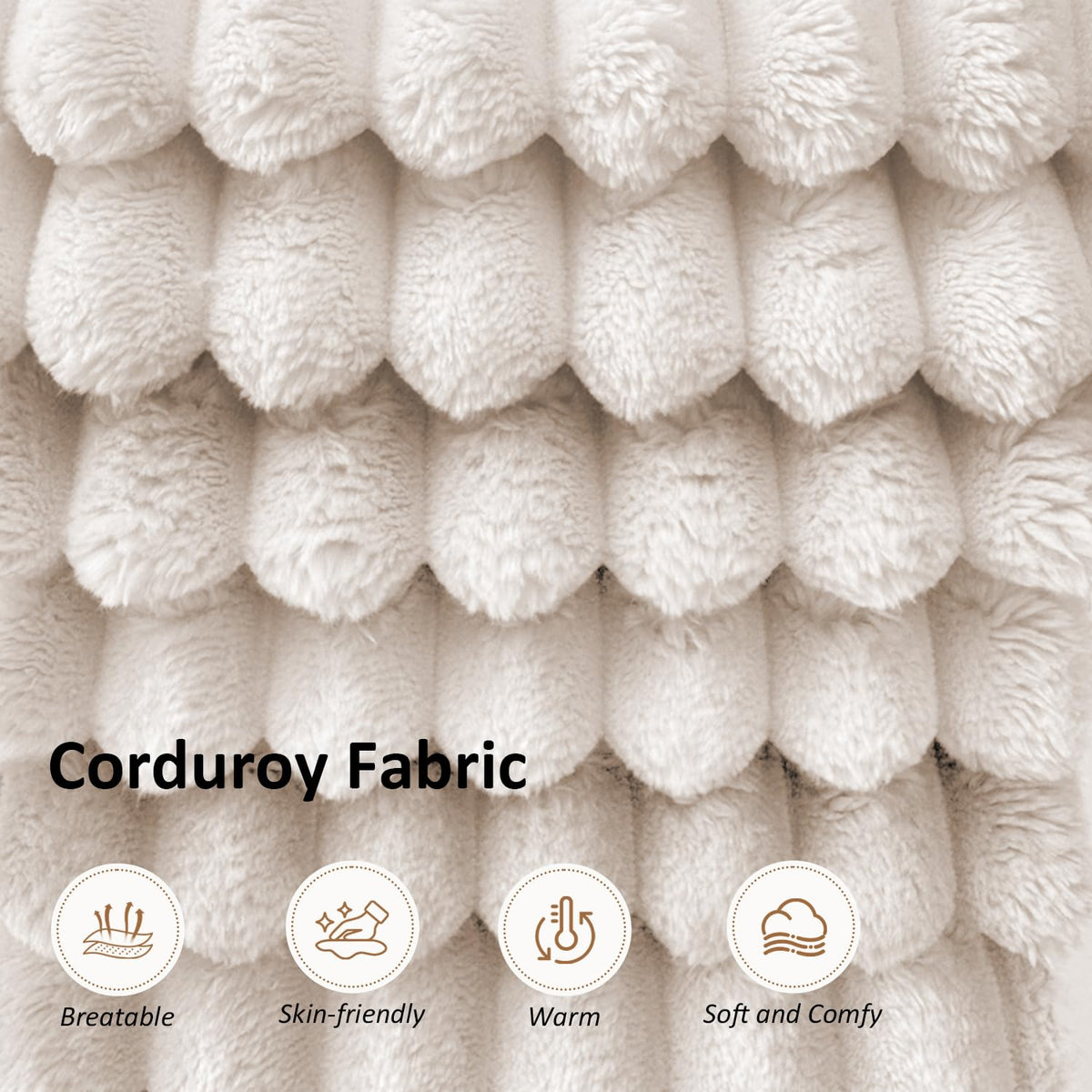 106" Modular Corduroy Cloud Sectional Sofa