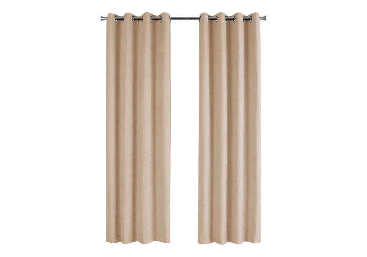 Room-Darkening Grommet Curtain Panels — Set of 2