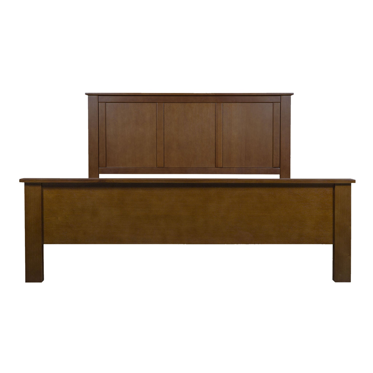 Walnut Mission Oak Panel Bed