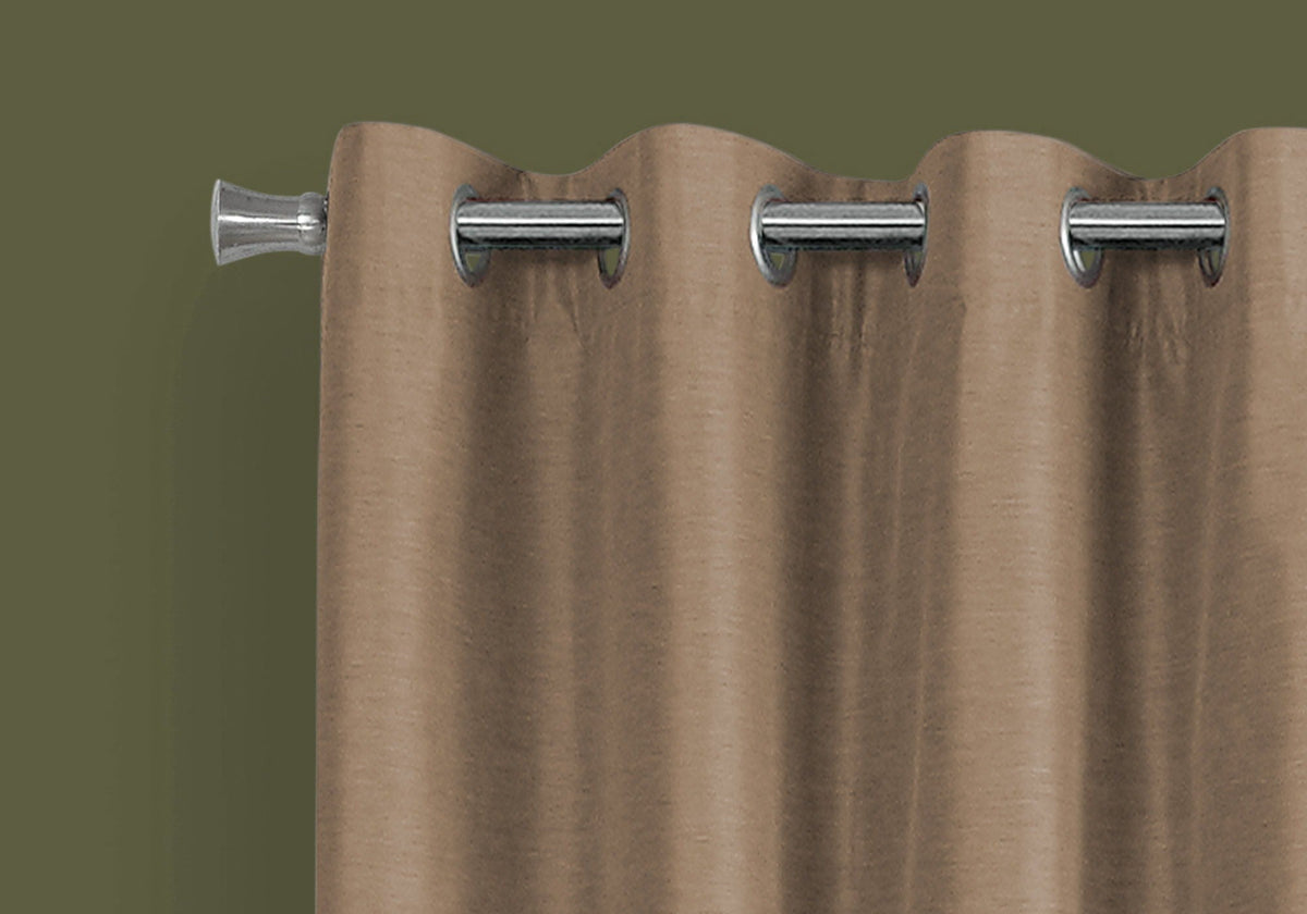 Contemporary Room-Darkening Grommet Curtain Panels — Set of 2
