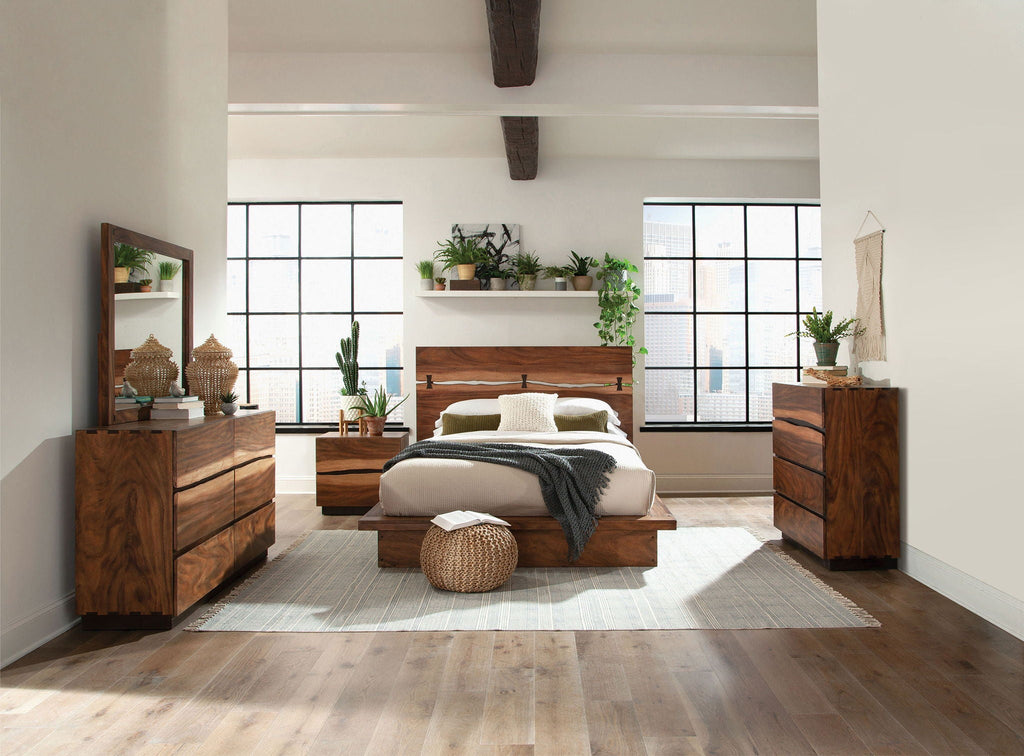 Winslow Smokey Walnut Five-Piece California King Bedroom Set