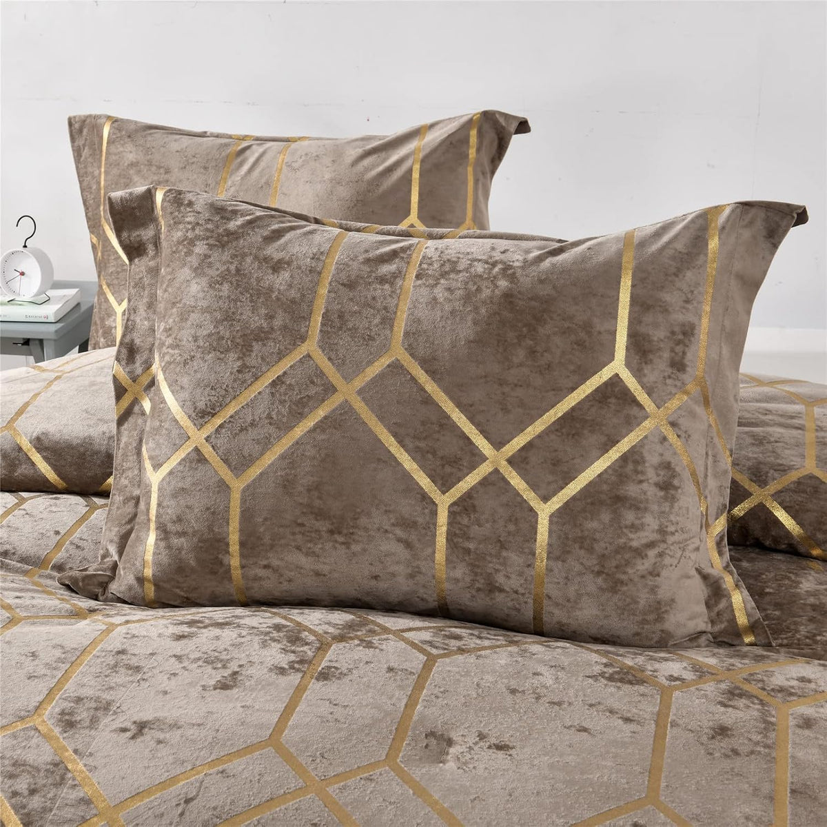 Sunshine Nicole Metallic Print Comforter Set