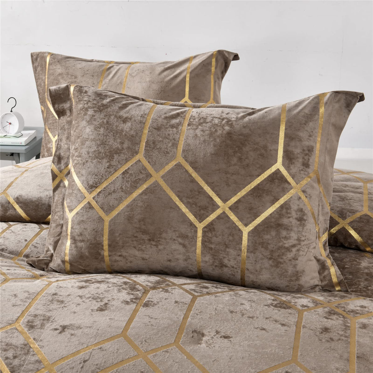 Sunshine Nicole Metallic Print Comforter Set
