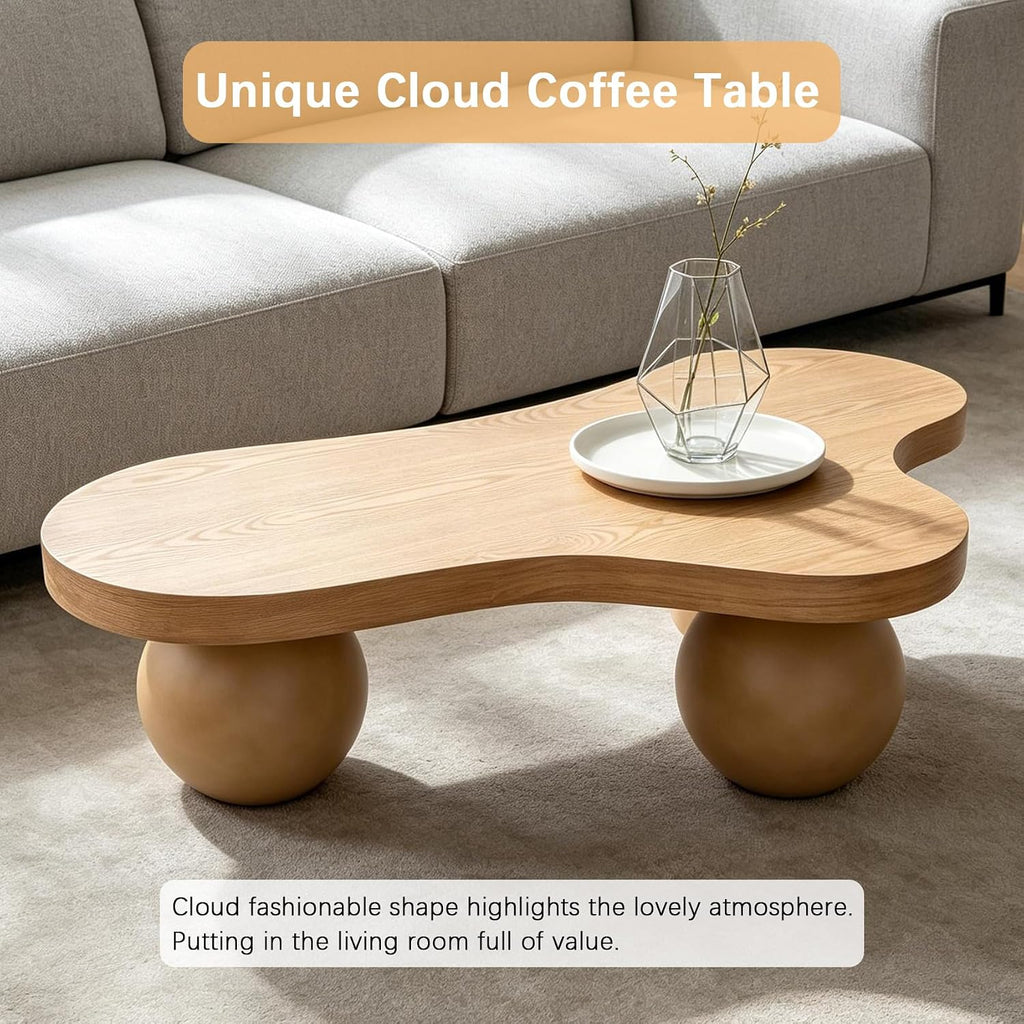 Cloud Coffee Table with Ball Legs
