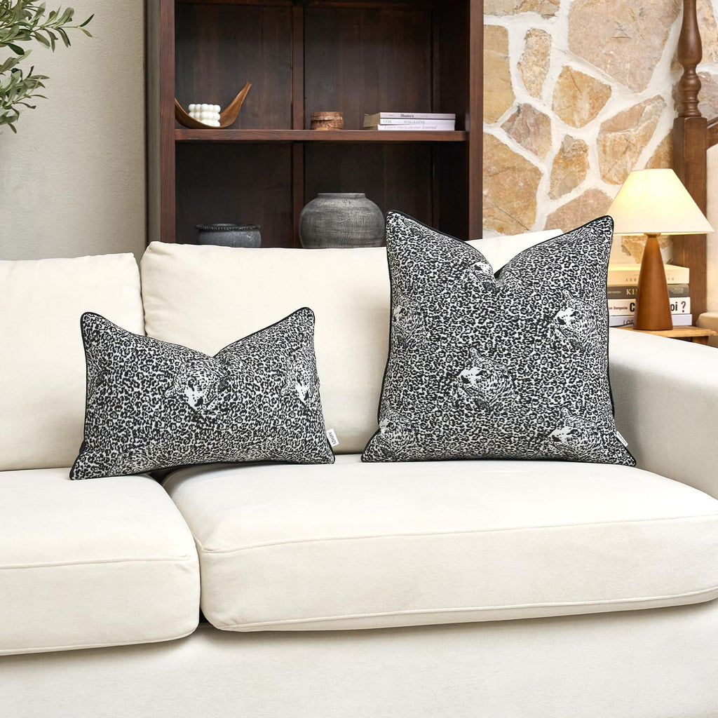 Velvet Animal Print Pillow Cover