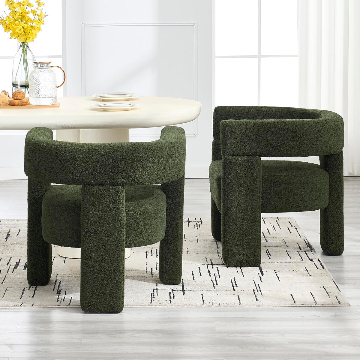 Sherpa Boucle Accent Chairs