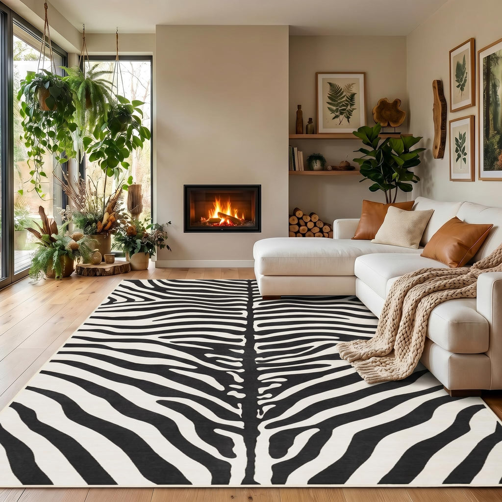 BENRON Soft Cowhide Rug 4x6, Faux Cow Hide Rug for Living Room Bedroom
