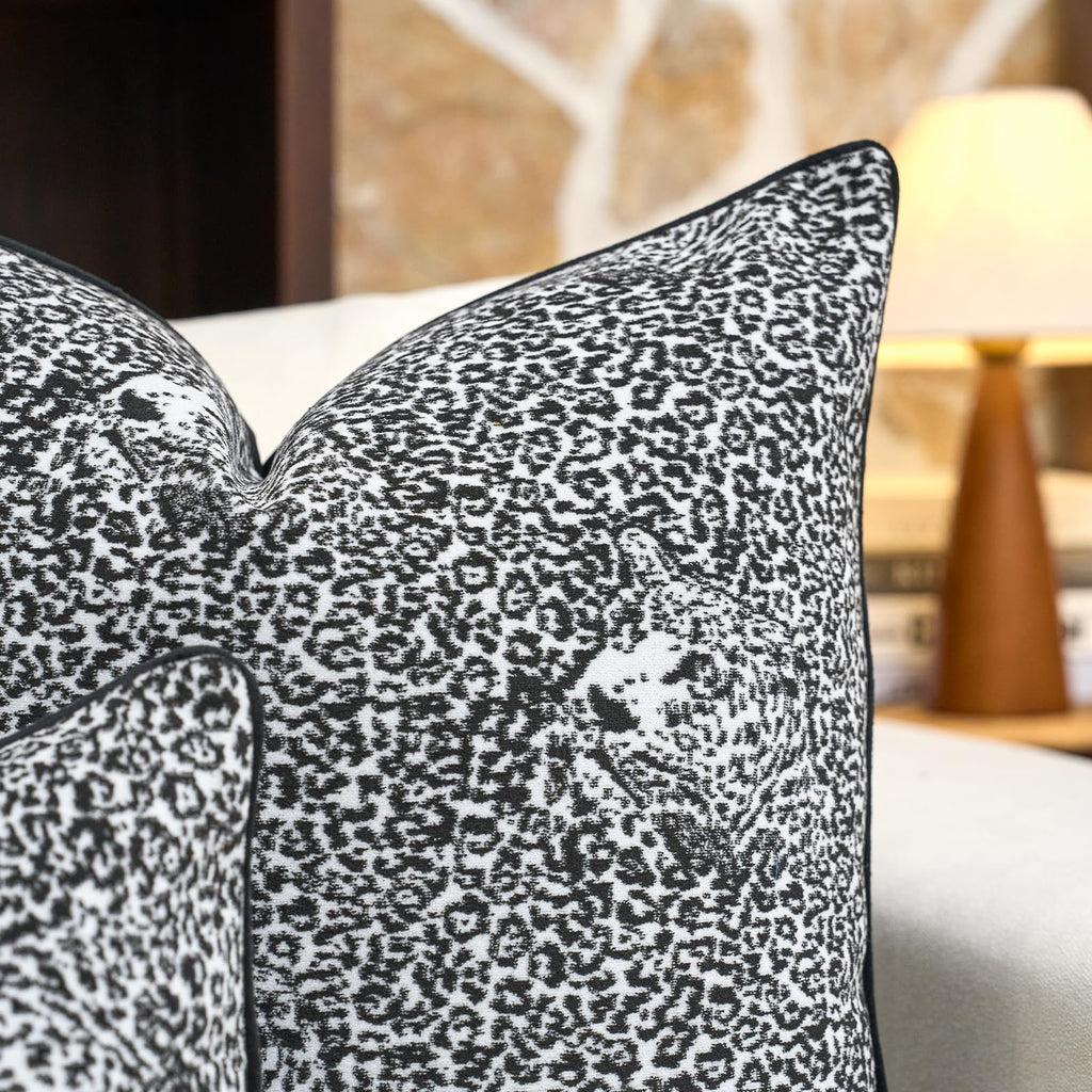 Velvet Animal Print Pillow Cover