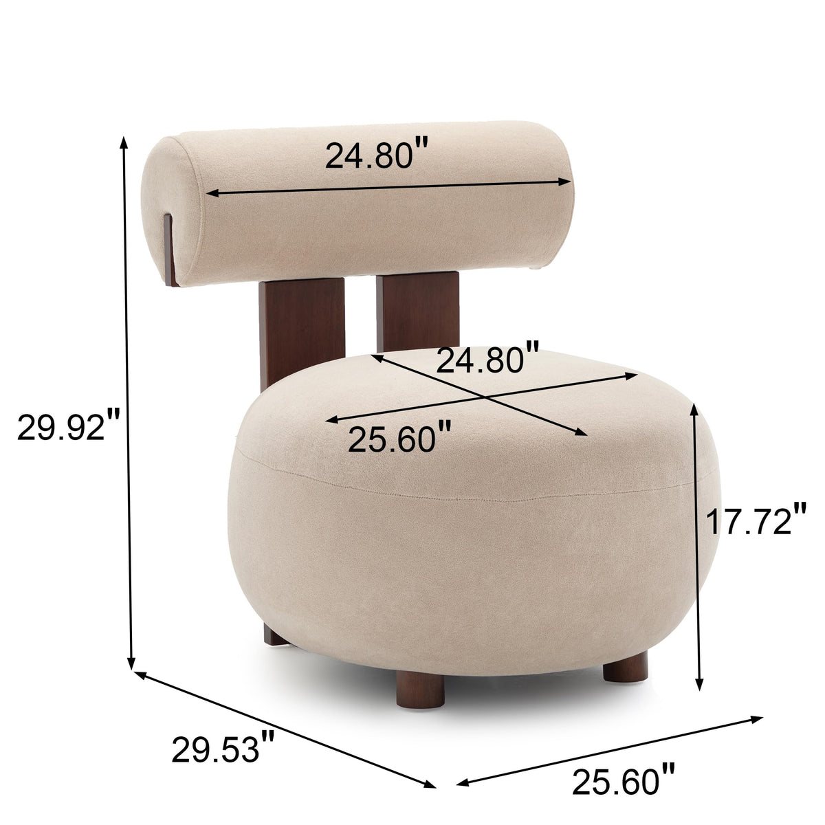 Christopher Knight Home Elvis Velvet Low Profile Accent Chair