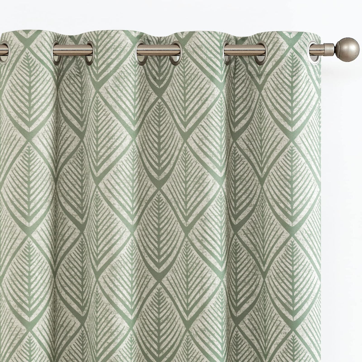 Geometric Blackout Grommet Curtains, Set of Two