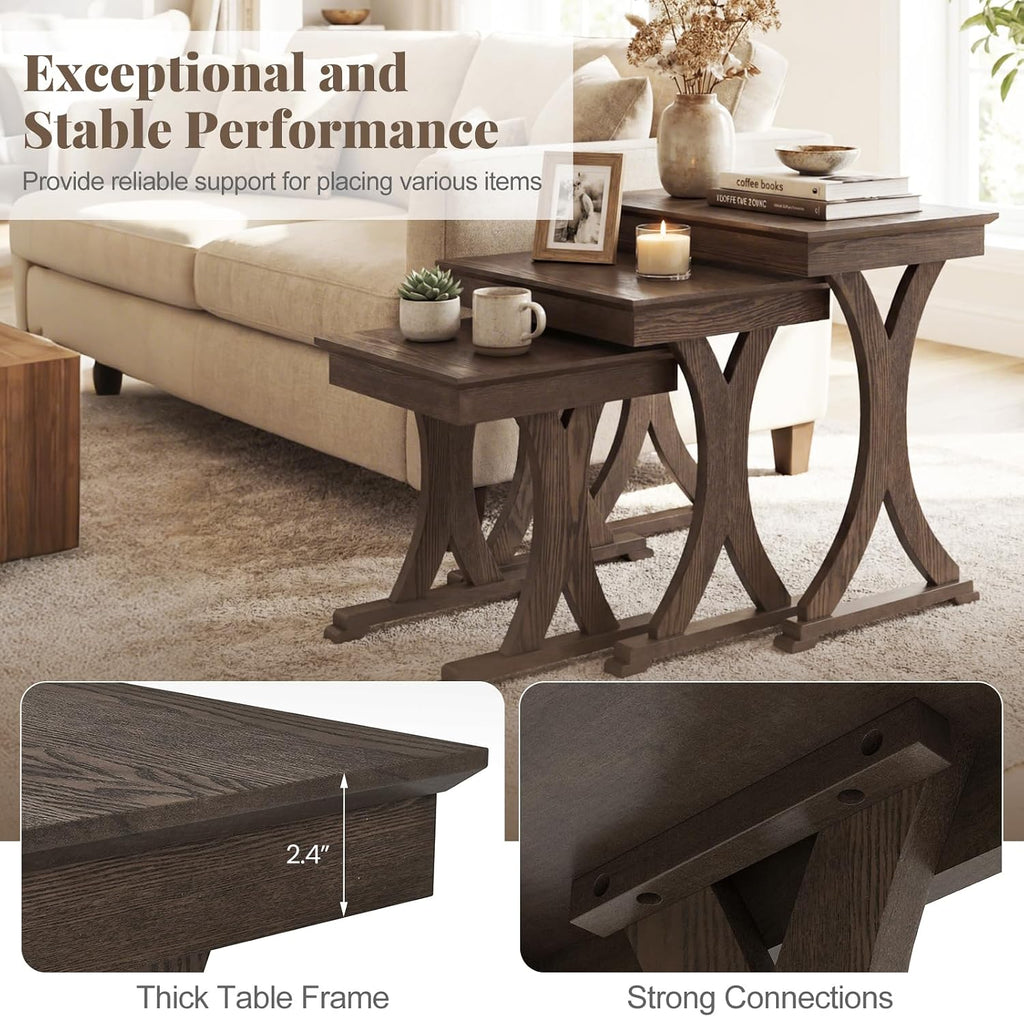 Rectangular Nesting Table Set