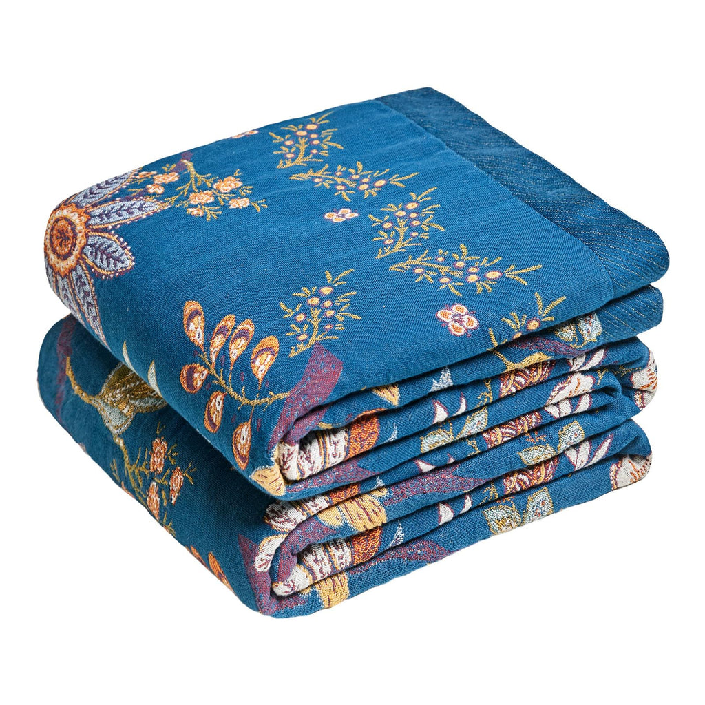Boho Patterned Cotton Throw Blanket