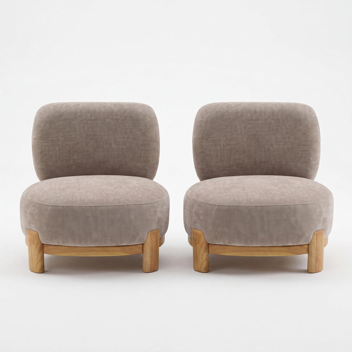 Christopher Knight Home Roxanne Low Profile Modern Accent Chair Set of 2