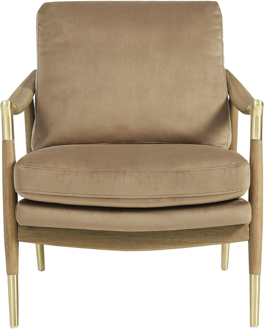 Modway Langford Stain-Resistant Performance Velvet Armchair – Mid Century Modern